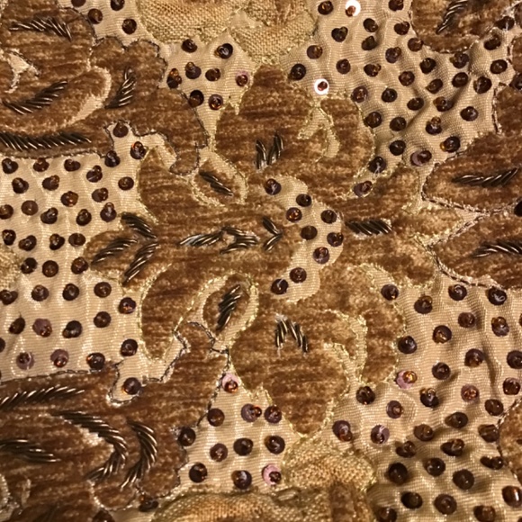 Hand made in India Purse velvet embroidered glass beads sequins Victorian brass - Picture 5 of 10